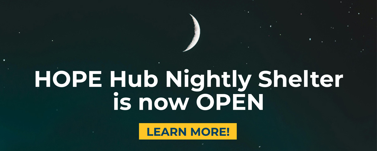 Hope Hub Nightly Shelter is now open